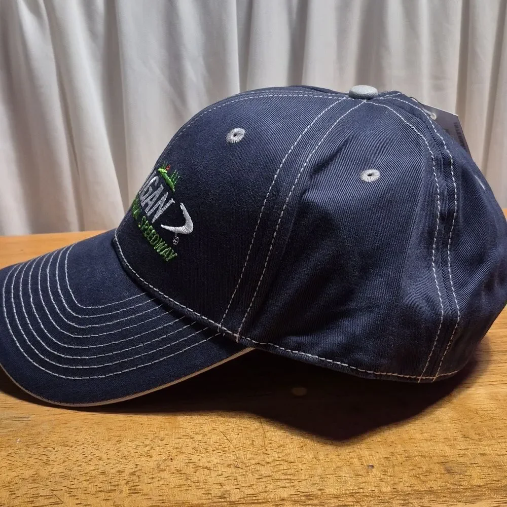Michigan International Speedway Blue Velcroback Hat - New